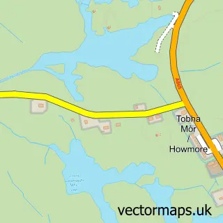 Street map sample of Tobha Mòr, Western Isles