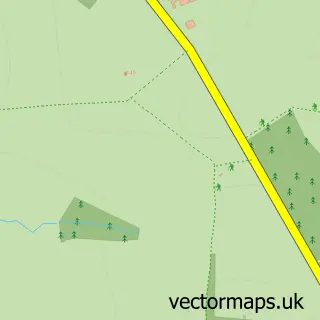 Street map sample of Todburn, Northumberland