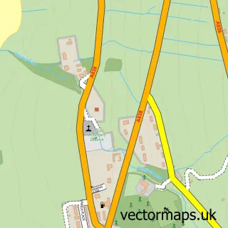 Street map sample of Tongue, Sutherland