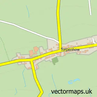 Street map sample of Torpenhow, Cumbria