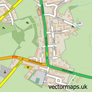 Street map sample of Tow Law, Durham