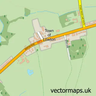Street map sample of Town of Lowton, Greater Manchester