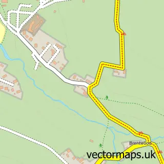 Street map sample of Treyarnon, Cornwall