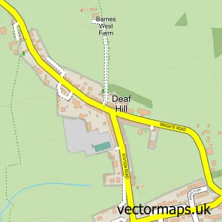 Street map sample of Trimdon Station, Durham