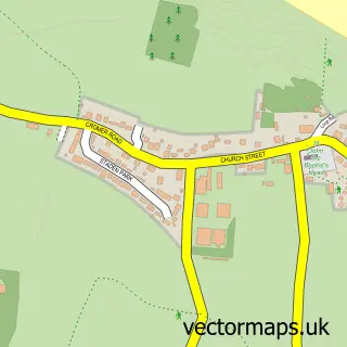 Street map sample of Trimingham, Norfolk