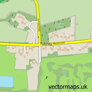 Street map sample of Tubney, Oxfordshire
