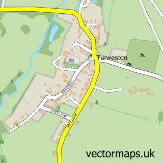 Street map sample of Turweston, Buckinghamshire
