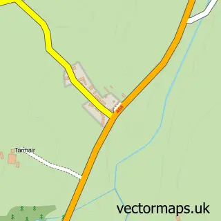 Street map sample of Tyrie, Aberdeenshire