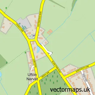 Street map sample of Ufton Nervet, Berkshire