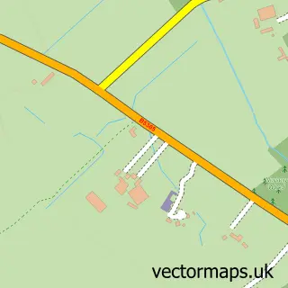 Street map sample of Unthank, Cumbria