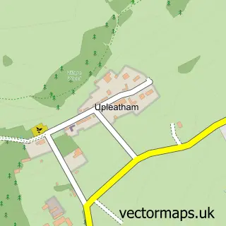 Street map sample of Upleatham, North Yorkshire