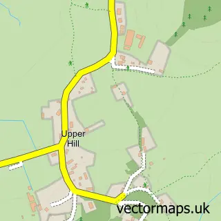 Street map sample of Upper Hill, Herefordshire