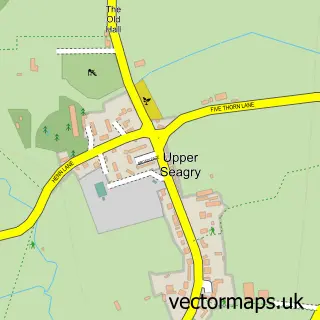Street map sample of Upper Seagry, Wiltshire