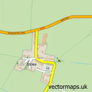 Street map sample of Upper Stoke, Kent