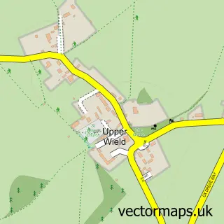 Street map sample of Upper Wield, Hampshire