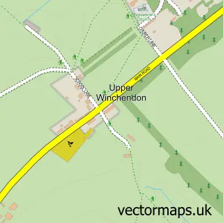 Street map sample of Upper Winchendon, Buckinghamshire