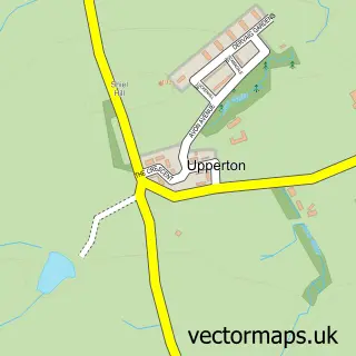 Street map sample of Upperton, Lanarkshire