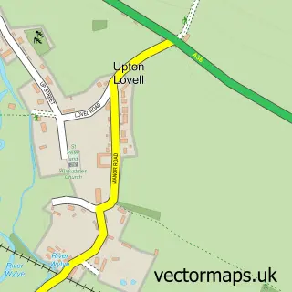 Street map sample of Upton Lovell, Wiltshire