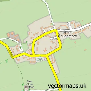 Street map sample of Upton Scudamore, Wiltshire