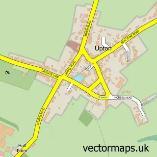 Street map sample of Upton, Norfolk