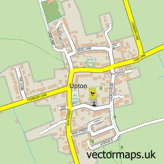 Street map sample of Upton, Lincolnshire