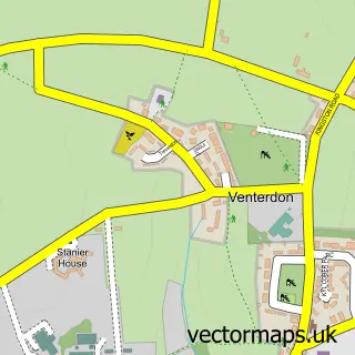 Street map sample of Venterdon, Cornwall