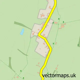 Street map sample of Vernham Street, Hampshire