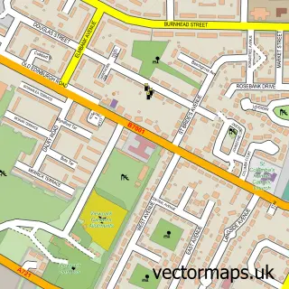 Street map sample of Viewpark, Lanarkshire