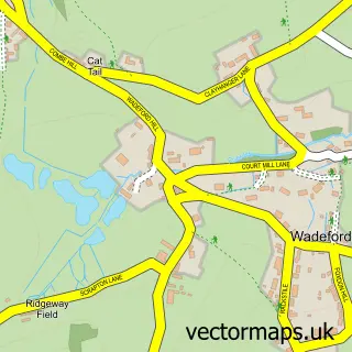 Street map sample of Wadeford, Somerset