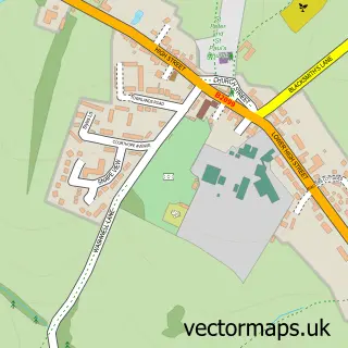 Street map sample of Wadhurst, East Sussex