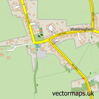 Street map sample of Waldringfield, Suffolk
