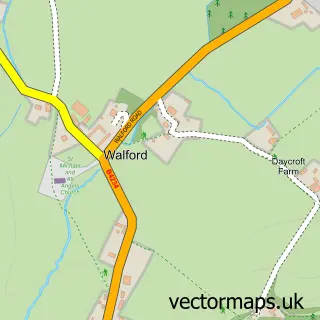 Street map sample of Walford, Herefordshire