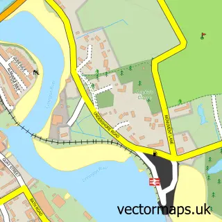 Street map sample of Walhampton, Hampshire