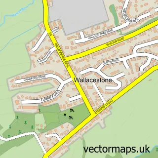 Street map sample of Wallacestone, Stirling and Falkirk