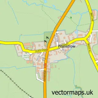 Street map sample of Wanstrow, Somerset