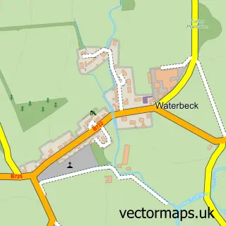 Street map sample of Waterbeck, Dumfries