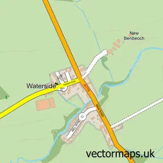 Street map sample of Waterside, Ayrshire and Arran