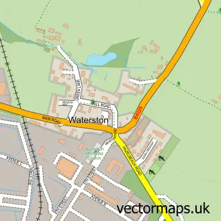 Street map sample of Waterston, Dyfed