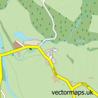 Street map sample of Wath, North Yorkshire