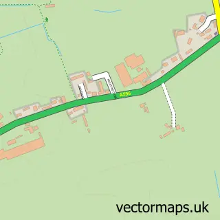 Street map sample of Waverton, Cumbria
