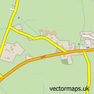 Street map sample of Welsh Frankton, Shropshire