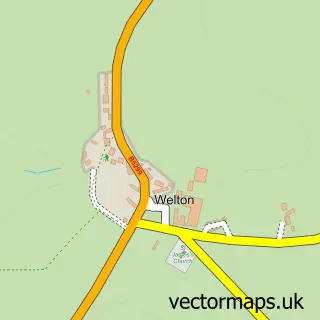 Street map sample of Welton, Cumbria