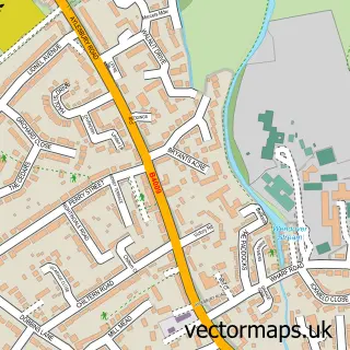 Street map sample of Wendover, Buckinghamshire