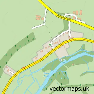 Street map sample of West Amesbury, Wiltshire