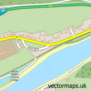 Street map sample of West Kinfauns, Perth and Kinross