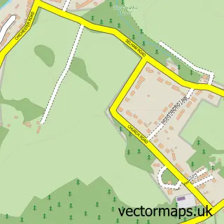 Street map sample of West Lavington, West Sussex