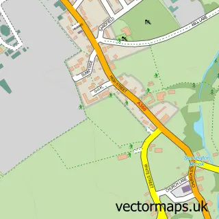 Street map sample of West Lavington, Wiltshire