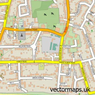 Street map sample of West Mersea, Essex