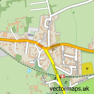 Street map sample of West Runton, Norfolk