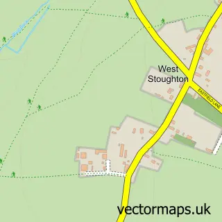 Street map sample of West Stoughton, Somerset